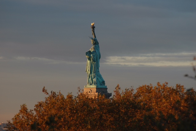 Statue of Liberty in Fall