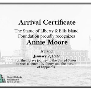 Arrival Certificate